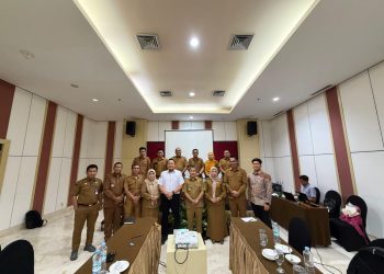 Pemda Konsel Bersama BPJS Kesehatan, Gelar Forum Komunikasi UHC JKN 20 Pemda Konsel saat menggelar kegiatan Forum Komunikasi UHC JKN