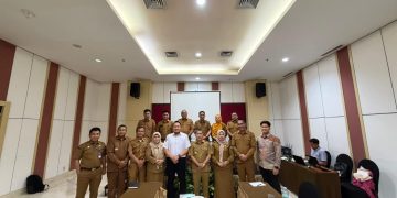 Pemda Konsel Bersama BPJS Kesehatan, Gelar Forum Komunikasi UHC JKN 1 Pemda Konsel saat menggelar kegiatan Forum Komunikasi UHC JKN
