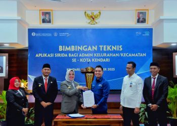 Aplikasi SIRIDA, Komitmen Pemkot Kendari Wujudkan Pelayanan Publik Yang Transparan 20 Bimtek sekaligus peluncuran Aplikasi SIRIDA bagi admin kecamatan dan kelurahan se Kota Kendari