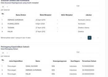 Susunan direksi PT MMP memuat nama Wabup Kolaka