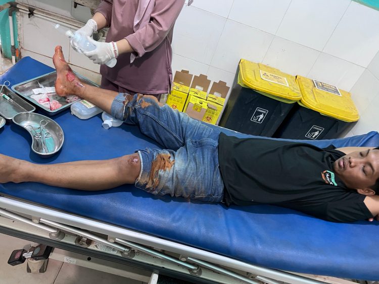 Dump Truck Diduga Lindas Pengendara Motor, Ampuh Desak PT TRK Tanggung Jawab 10 Korban yang mengalami luka usai diduga dilindas Dump Truck milik PT TRK