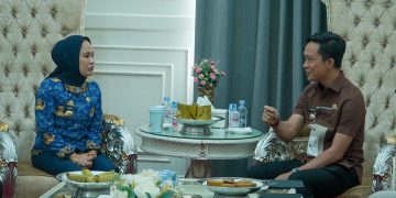 Bupati Konut Ikbar saat audiensi dengan Wali Kota Palopo