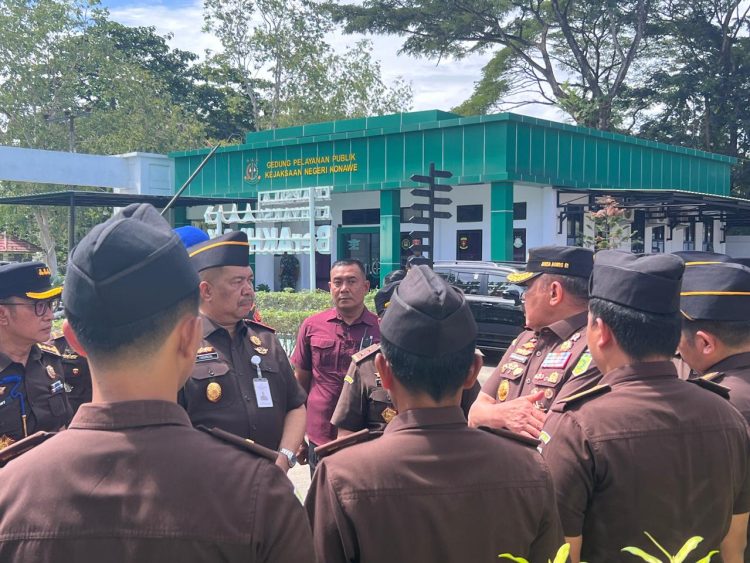 Kunker di Sultra, Kejagung RI Monitoring Capaian Kerja Kejati dan Kejari 10 Kajagung RI, ST Burhanuddin saat Kunker di Kejari Konawe