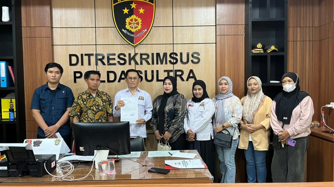 Andri Darmawan Polisikan Kuasa Hukum Korban Pelecehan Anak di Polda Sultra 10 Andri Darmawan saat melaporkan kuasa hukum korban ke Polda Sultra