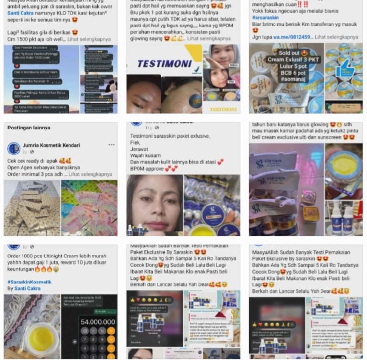 Diduga Masih Edarkan Kosmetik, Ampuh Desak APH Tangkap dan Penjarakan Owner Saraskin 10 Diduga Masih Edarkan Kosmetik, Ampuh Desak APH Tangkap dan Penjarakan Owner Saraskin