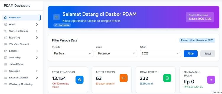 Menuju 2026, PDAM Tirta Anoa Kendari Optimalkan Layanan Air Bersih Berbasis Digital