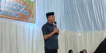 Bupati Konsel, Irham Kalenggo meresmikan gedung penggilingan beras