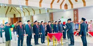 Bupati Konsel, Irham Kalenggo melantik sembilan Pejabat JPT Pratama