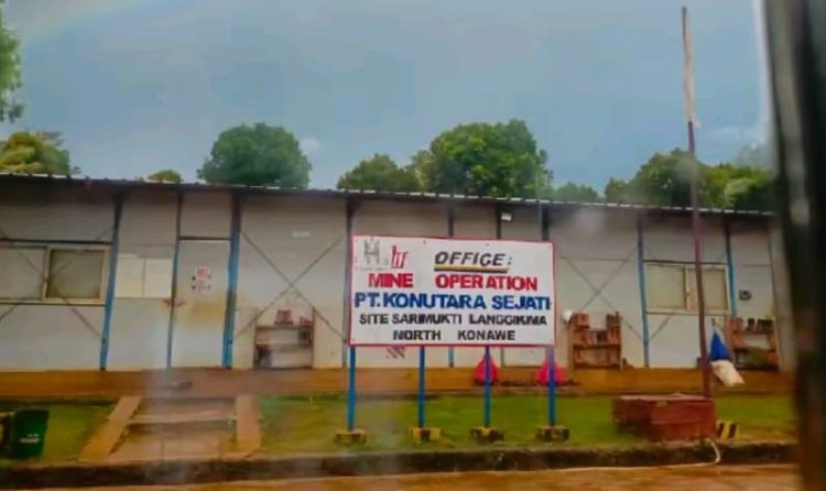 PT Konutara Sejati, site Desa Sarimukti, Kecamatan Langgikima, Kabupaten Konut.