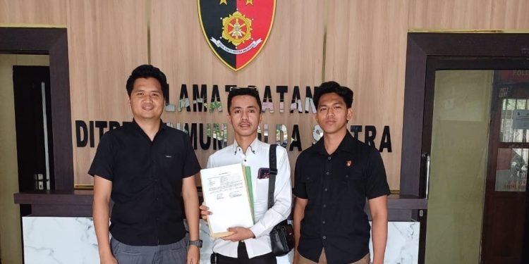 Kuasa hukum Unsultra saat melaporkan Bank BPD ke Polda