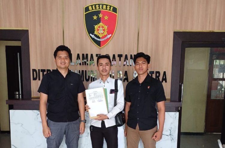 Kuasa hukum Unsultra saat melaporkan Bank BPD ke Polda