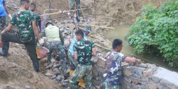 Satgas TMMD Kejar Target Pengerjaan Talud di Kota Kendari 1 Satgas TMMD kejar pengerjaan talud