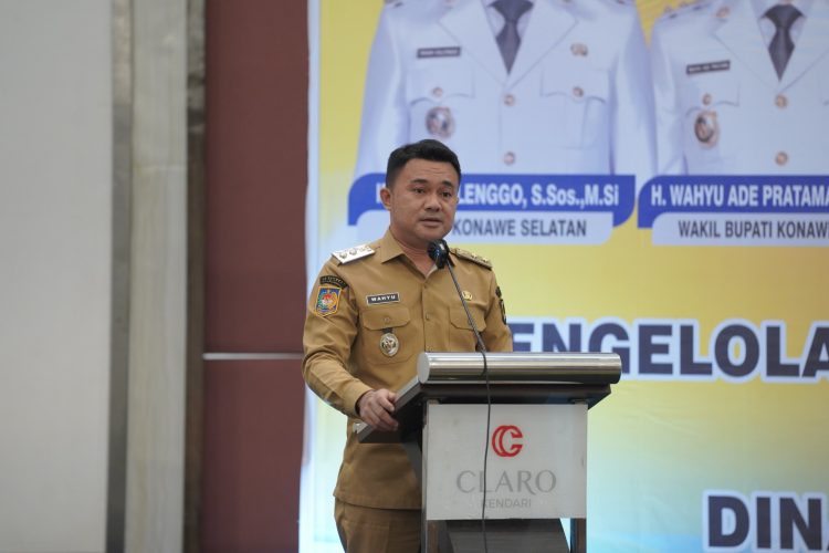 Wakil Bupati Konsel, Wahyu Ade Pratama membuka kegiatan pelatihan RGTK-E