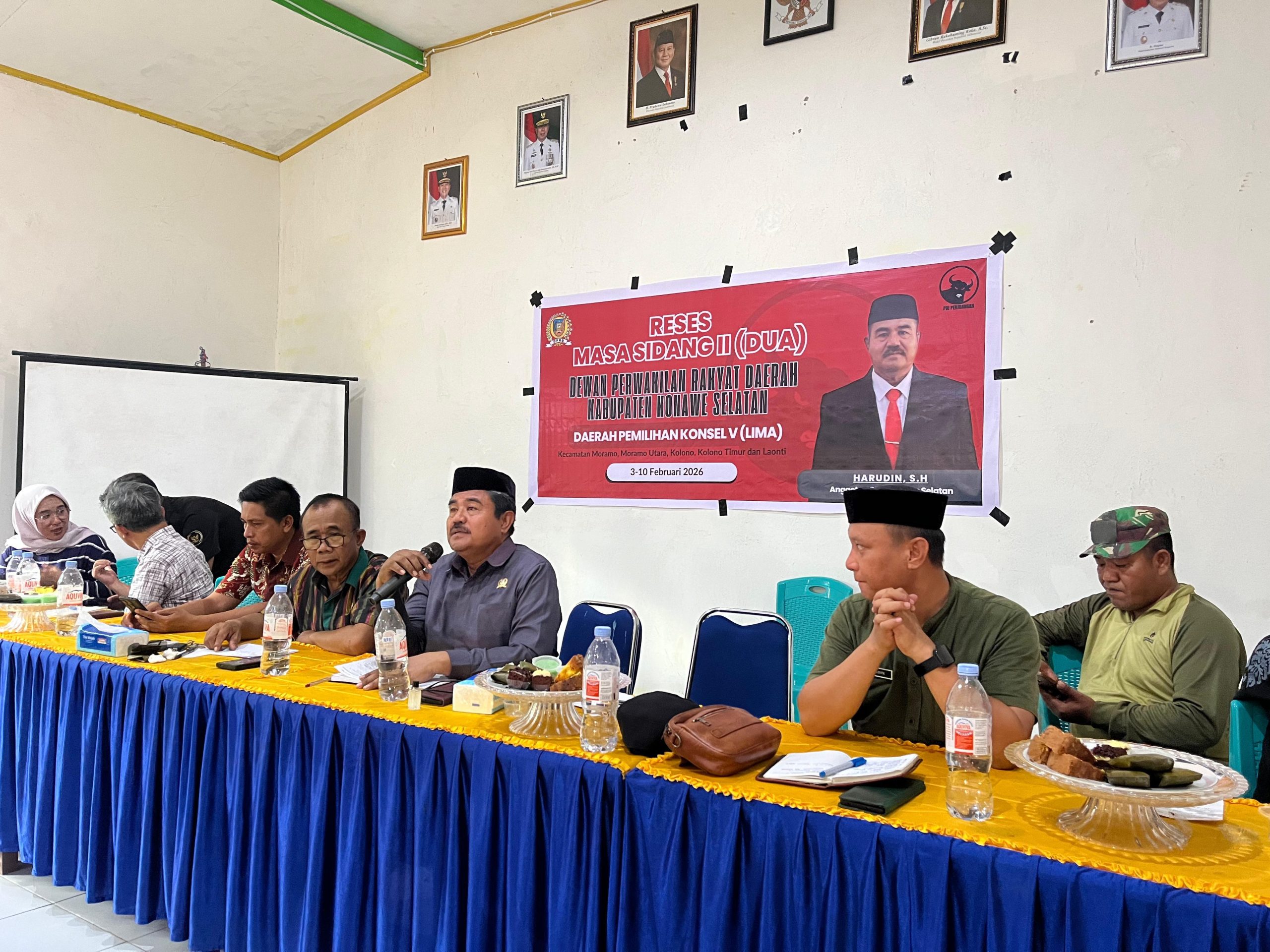 Anggota DPRD Konsel Harudin, Serap Aspirasi Warga Mondoe Jaya dan Sekitarnya