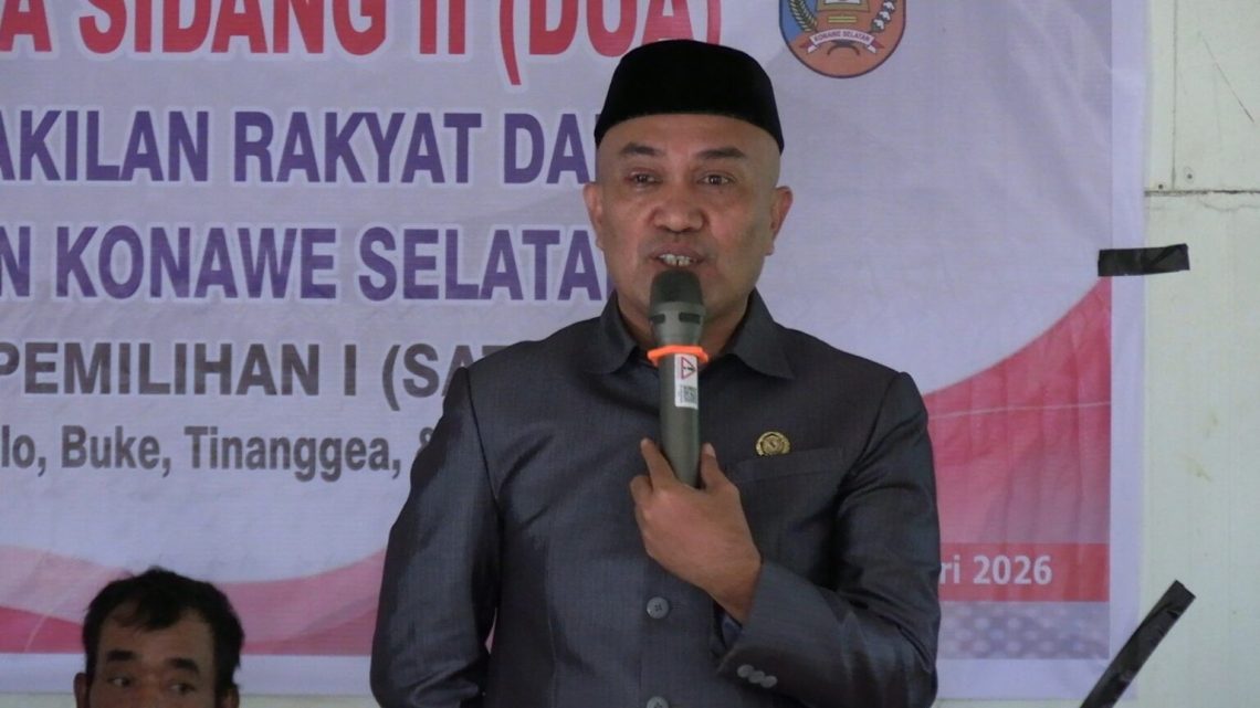 Reses di Desa Puuduria, Binmas Mangidi Tegaskan Komitmen Kawal Aspirasi Warga Buke 10 Anggota DPRD Konsel, Binmas Mangidi saat melaksanakan reses di Desa Puuduria, Kecamatan Buke
