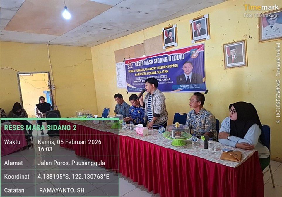 Reses DPRD Konsel di Puusanggula, Ramayanto Ajak Warga Fokus Bangun Desa