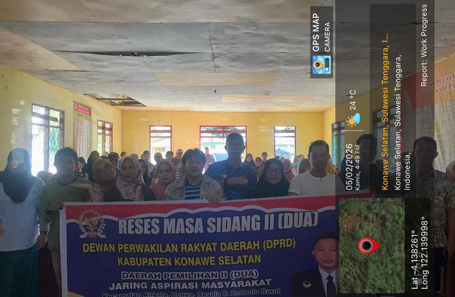 Reses DPRD Konsel di Puusanggula, Ramayanto Ajak Warga Fokus Bangun Desa