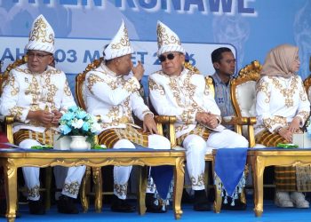 Momen kebersamaan Gubernur ASR dan Bupati Konawe, Yusran Akbar