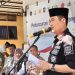 Wabup Konut memberikan sambutan di acara launching bantuan pangan