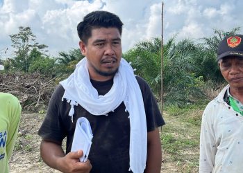 Juru bicara warga Transmigrasi Landono, Andi terkait mafia tanah