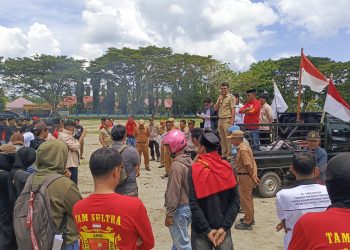 Pemuda Watubangga saat aksi