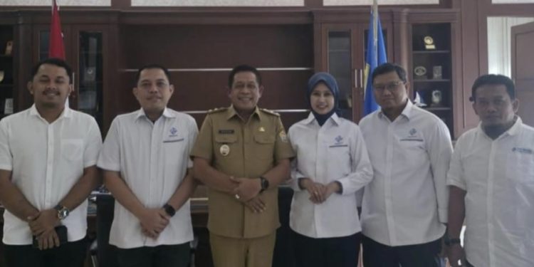 INKINDO Sultra saat audiens dengan Wagub Hugua terkait pelaksanaan Musprov XII