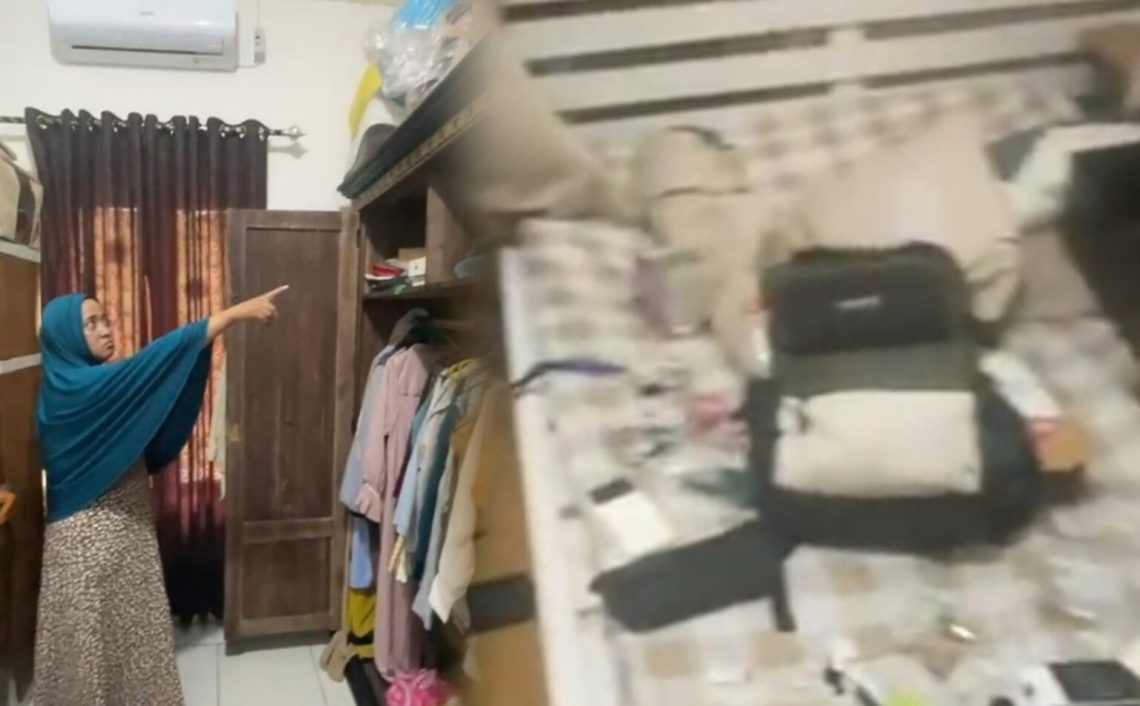 Salah satu pemilik rumah di BTN Grya Rafasya Anawai yang mengalami kecurian