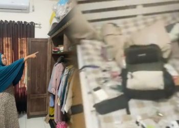 Salah satu pemilik rumah di BTN Grya Rafasya Anawai yang mengalami kecurian