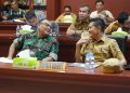 Wabup Konut saat menghadiri rapat persiapan TMMD di Korem 143/Halu Oleo