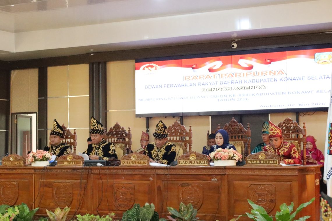 Paripurna Istimewa HUT 23 Konsel, Perkuat Arah Pembangunan Berkelanjutan