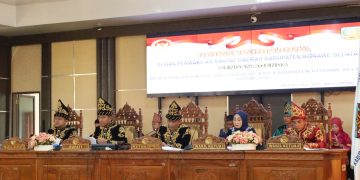 Paripurna Istimewa HUT Konsel di Aula Utama DPRD Konsel