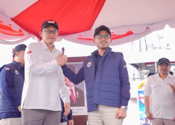 Kepala KPw BI Sultra, Edwin Permadi (kiri)