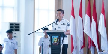 Bupati Konsel, Irham Kalenggo memimpin Rakor TPID