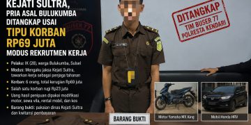 Jaksa gadungan usai ditangkap Tim Buser 77 Satreskrim Polresta Kendari