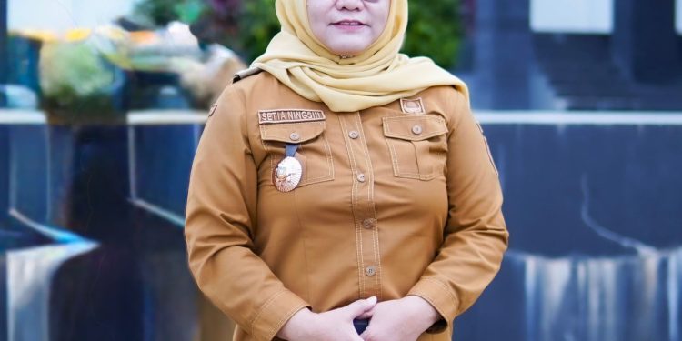 Kepala Dinas Perpustakaan dan Arsip Daerah Konsel, Setianingsih Mangidi, S.TP., M.AP