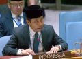 Deputi Perwakilan Tetap RI (PTRI) untuk PBB, Duta Besar Widya Sadnovic, dalam Debat Terbuka Dewan Keamanan PBB