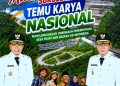 Pamflet sukseskan temu karya nasional dimana Kabupaten Konawe ditunjuk sebagai tuan rumah