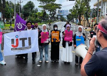 AJI dan IJTI pada momen peringatan hari buruh