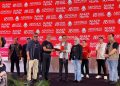 Ketua DPD KAI Sultra, Andri Darmawan, menerima penghargaan dari DPP KAI dalam rangkaian Rakernas KAI 2026