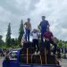 Warga Torobulu saat aksi di PN Andoolo terkait dukungan terhadap PT WIN