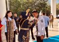 Wabup Konsel, Wahyu Ade Pratama saat menghadiri Temu Karya Nasional di Konawe