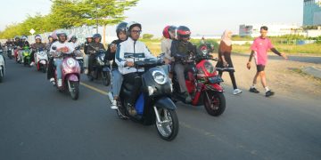 Scoopy Riding yang digelar oleh Asmo Sulsel
