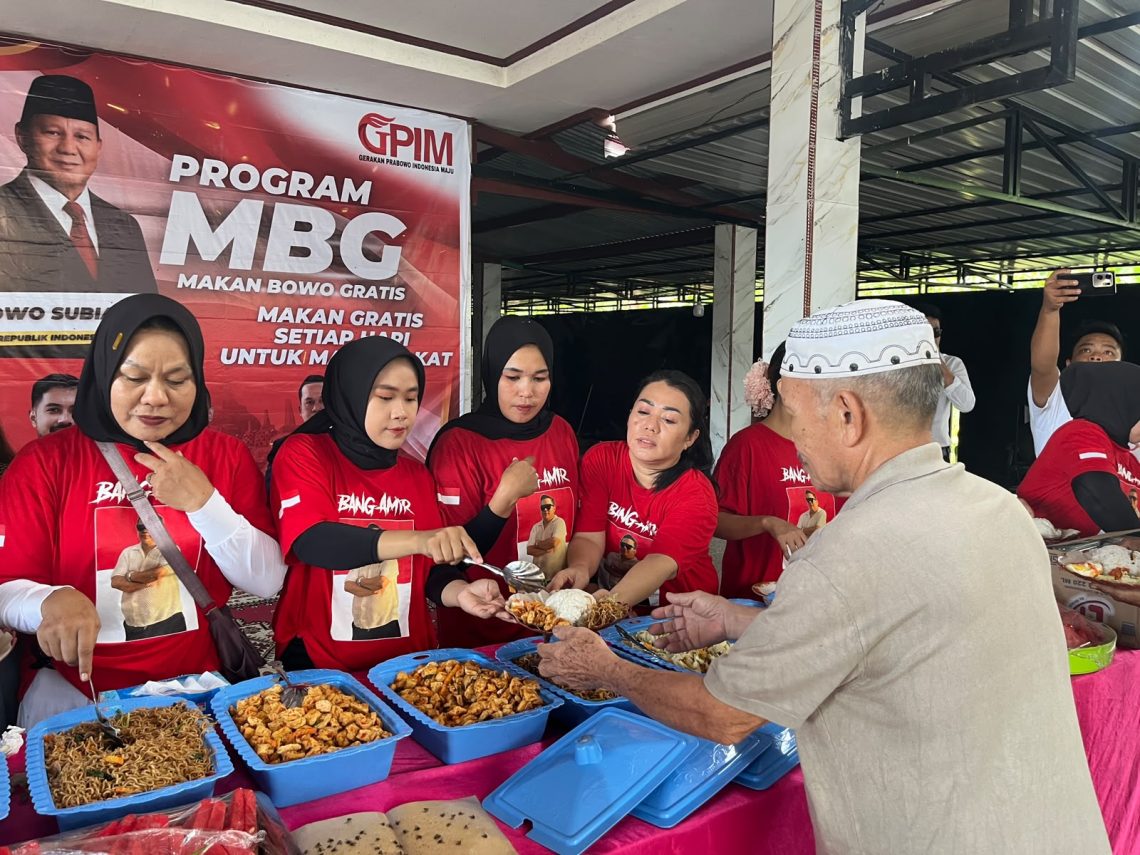 GPIM Luncurkan Program Makan Gratis, Warga Konawe Dapat Setiap Hari 10 Peluncuran program makan gratis oleh GPIM di Konawe
