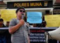 Koordinator AKAR-SULTRA, Eko Rama mendesak APH dalam hal ini Polres Muna agar transparan dalam penanganan dugaan korupsi di PUPR Muna