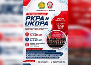 Lulusan Hukum Bisa Daftar, KAI Sultra Buka PKPA dan UKDPA Tahun 2026 11 Informasi seputar penyelenggaraan PKPA dan UKDPA 2026 oleh KAI Sultra