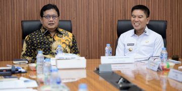 Bupati Konsel, Irham Kalenggo melakukan kunjungan kerja strategis ke Kantor Kementerian Transmigrasi RI di Jakarta