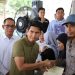 Wakil Ketua Komisi II Sekaligus Jubir Partai Gerindra, Bahtra Banong saat mengawal penyaluran sertifikat PTSL di Kendari
