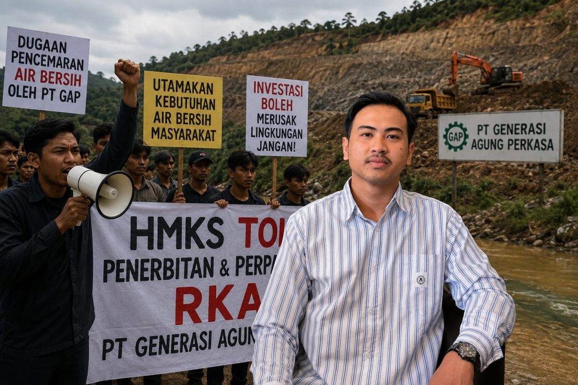 Wakil Ketua Umum HMKS, Muh. Beni Saputra menyoroti penerbitan maupun perpanjangan RKAB PT Generasi Agung Perkasa (GAP) di Kabupaten Konsel