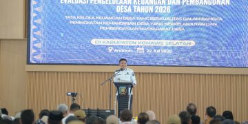 Workshop BPKP, Bupati Konsel Dorong Pengelolaan Dana Desa Berkualitas 1 Bupati Konawe Selatan Irham Kalenggo membuka kegiatan workshop