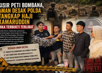 AMAN mendesak Polda Sultra Usut Dugaan Keterlibatan Haji Kamaruddin di
Kasus PETI Bombana